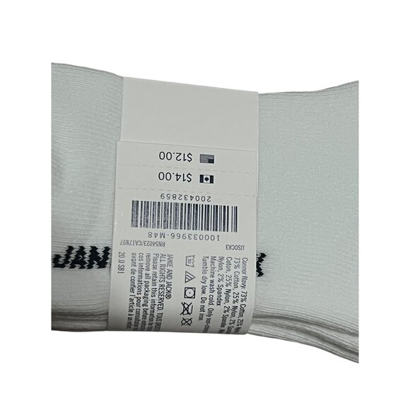 Janie & Jack Socks 1 Pair Boy Socks Sz 12-24 Months Navy Blue & Red - Picture 5 of 7